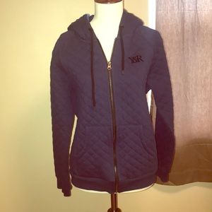 Young & Reckless quilted zip up hoodie